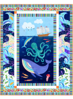 Fun-der the Sea Quilt Colorful aquatic- Free pattern available in December