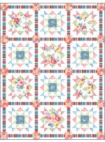 Cottage Rose Quilt by Heidi Pridemore /50"x65.5"