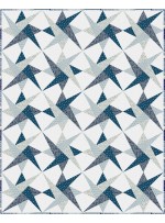 Spinners Quilt feat. Cottagecore Blue by Christine Stainbrook   - Free Pattern Available in September, 2024