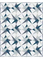 Spinners Quilt feat. Cottagecore Blue by Christine Stainbrook
