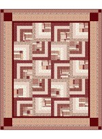 HIdden Cottage Boxes Quilt feat. Cottagecore Terracotta by Ladebug Design