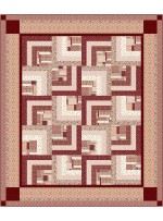 HIdden Cottage Boxes Quilt feat. Cottagecore Terracotta by Ladebug Design