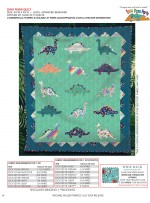 Dino Roar feat. Dino Pizza Party by Slice of Pi Quilts Kitting Guide