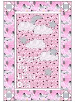 Dreaming Big Girl Quilt by Whistlepig Creek Productions /38"x56"