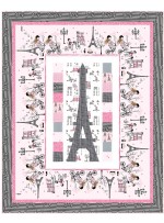 Eiffel Tower Quilt by Wendy Sheppard /49"x61"