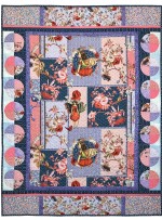 Elderberry Flower Fairies Collage  Quilt by Marinda Stewart /42"x55