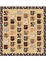 Let's meet for coffee quilt feat. espresso yourself By Natalie Crabtree