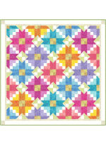 Flower Field Quilt feat. Fairy Frost by Marsha Evans Moore - Free Pattern Available in June, 2024