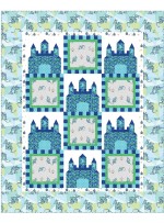 Fairy Tales Aqua Quilt by heidi pridemore /64"x79"
