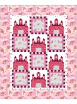 Fairy Tales Pink Quilt by heidi pridemore /64"x79"