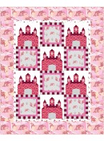 Fairy Tales Pink Quilt by heidi pridemore /64"x79"