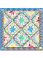 Shimmering Stars -fairy Frost Quilt by Marsha Evans Moore 63.5"x63.5"
