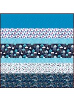 Fanciful Sea Life MINKY Strip Quilt