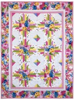 Fantasy Bloom Spring Quilt by Marinda Stewart /40"x54"