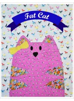 Fat Cat Quilt  by Shiny Happy World /42"x42"