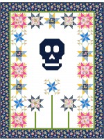 vida y muerte fiesta quilt by miss minnie designs /74"Wx98"W 