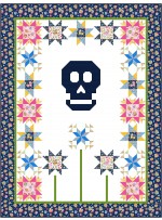vida y muerte fiesta quilt by miss minnie designs /74"Wx98"W 