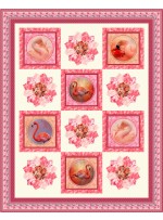 Fancy Feathers Quilt feat. Flamingo Grace by Project House 360- free pattern available July 2026