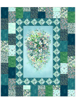 Blooming bouquet Quilt by Slightly Biased Quilts feat. Flower Lake