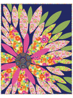 Flowertopia Quilt by Heidi Pridemore /39"x50"