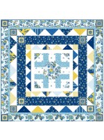 Provencial French Provencial Blue Quilt by Heidi Pridemore /58"x58"
