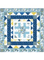 Provencial French Provencial Blue Quilt by Heidi Pridemore /58"x58"