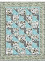 Shady Character Frieze Frame Quilt by Swirly Girls Deisgn - 54"x74"