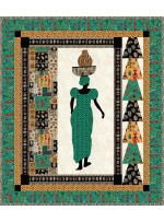 Basketry From Africa Quilt by Project House 360 /38"x44"