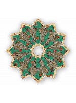 Fold 'n Stitch Wreath from africa quilt by poorhouse quilt designs 
