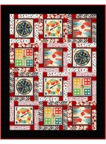 Lets Play game on quilt by christine stainbrook - free pattern available january, 2024