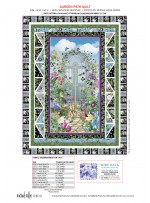 Garden Path Botanical garden by Marsha Evans Moore Kitting Guide- Free pattern available in October