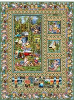outdoor fun feat. girls gone camping by Project house 360 - free pattern available in march, 2026