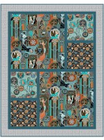 Sun Days Quilt feat. Golden Age Cinema by Brenda Plaster