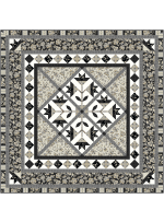 Queens's romance black hampton court by Marsha Evans Moore Quilt -free pattern available in January, 2024
