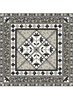 Queens's romance black hampton court by Marsha Evans Moore Quilt 