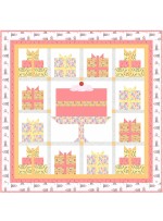 Happy Birthday Sorbet Quilt by Natalie Crabtree /68-1/2"x68-1/2"