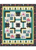 tree line happy camper quilt by fabric addict /67"Wx77"H