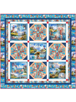 Boothbay Summer Quilt feat. Harbor Days by Marsha Evans Moore - free pattern available February 2027