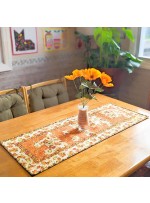 Pumpkin Farm Table Runner by Daisi Toegel