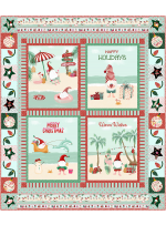 Have a Beachy Christmas Holiday Gnomes Marsha Evans Moore quilt