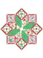 Hollywood Pixie Tree Skirt by Marsha Moore / 50" diameter 