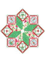 Hollywood Pixie Tree Skirt by Marsha Moore / 50" diameter 