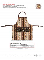 Home and Garden Apron feat. espresso yourself By Poorhouse Quilt Design Kitting Guide 
