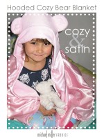Hooded Cozy Bear Blanket Tutorial