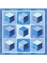 Ice Cubes Fairy Frost quilt by Marsha Evans Moore  - free pattern available october, 2023