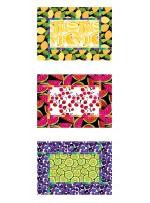 Inside Out Mats Fresh Fruit  by poorhouse quilt designs / 17.5"x12.5"