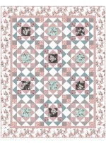 Jolene Pink Quilt by Heidi Pridemore /69"x87"