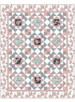 Jolene Pink Quilt by Heidi Pridemore /69"x87"