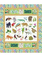 Who's Who Quilt feat. Jungle Menagerie By Project House 360   - Free Pattern Available in September, 2024