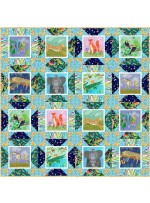 Block Talk Stars Quilt feat. Jungle Menagerie By Swirly Girls Design 